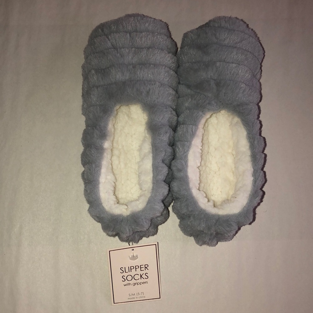 TARGET, Slipper Socks with Grippers, Grey, 1 Pair